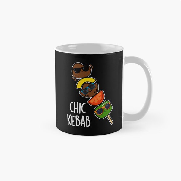 Item preview, Chic Kebab Funny Shish Kebab Pun (Dark BG) designed and sold by punnybone.
