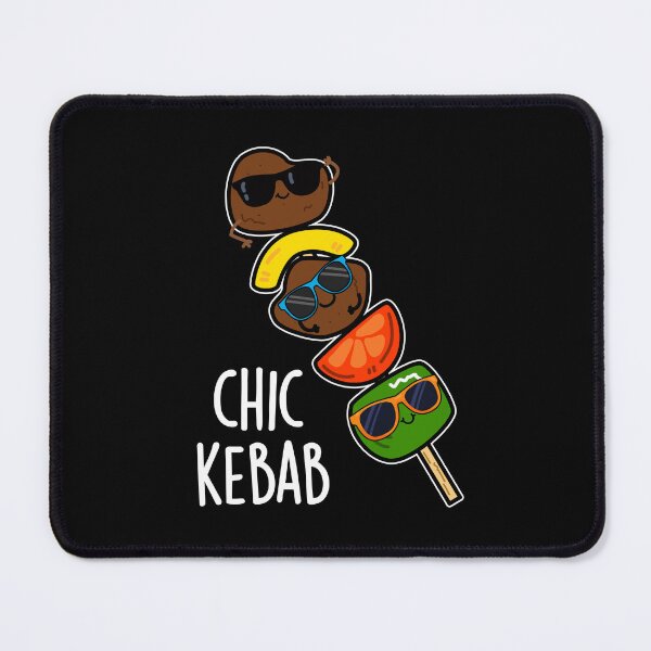 Item preview, Chic Kebab Funny Shish Kebab Pun (Dark BG) designed and sold by punnybone.