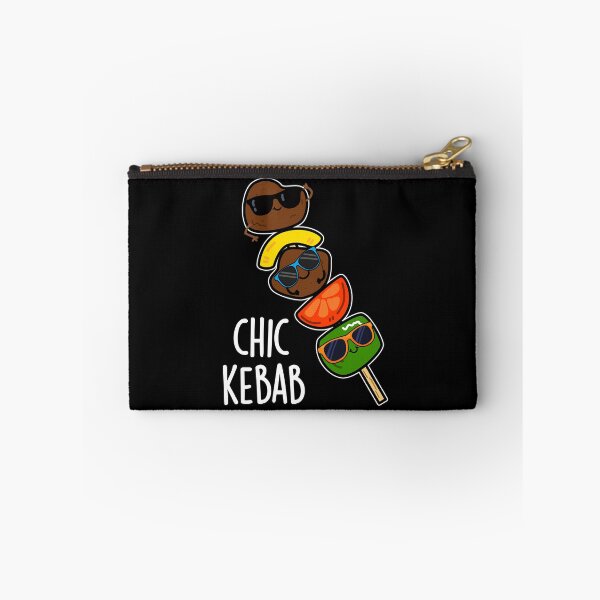 Item preview, Chic Kebab Funny Shish Kebab Pun (Dark BG) designed and sold by punnybone.