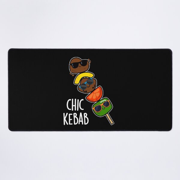 Item preview, Chic Kebab Funny Shish Kebab Pun (Dark BG) designed and sold by punnybone.