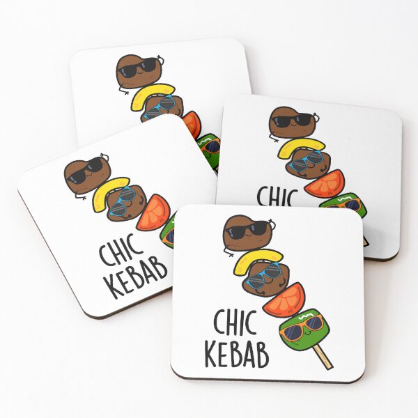 Item preview, Chic Kebab Funny Shish Kebab Pun  designed and sold by punnybone.
