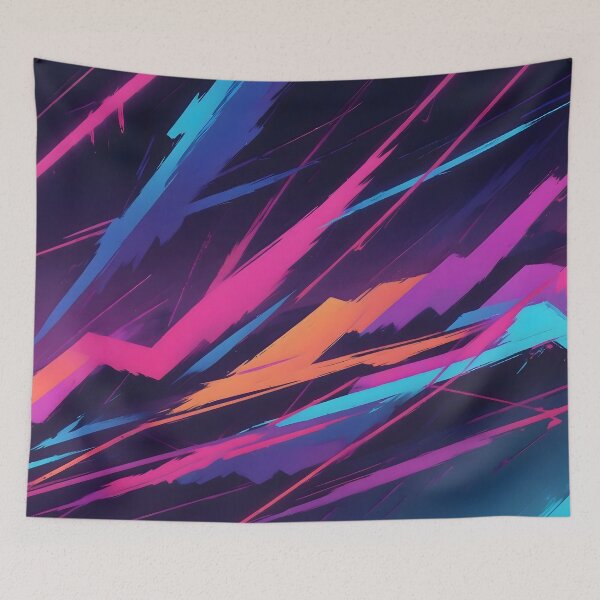 Item preview, Retro Synthwave Abstract Art designed and sold by papi1998.