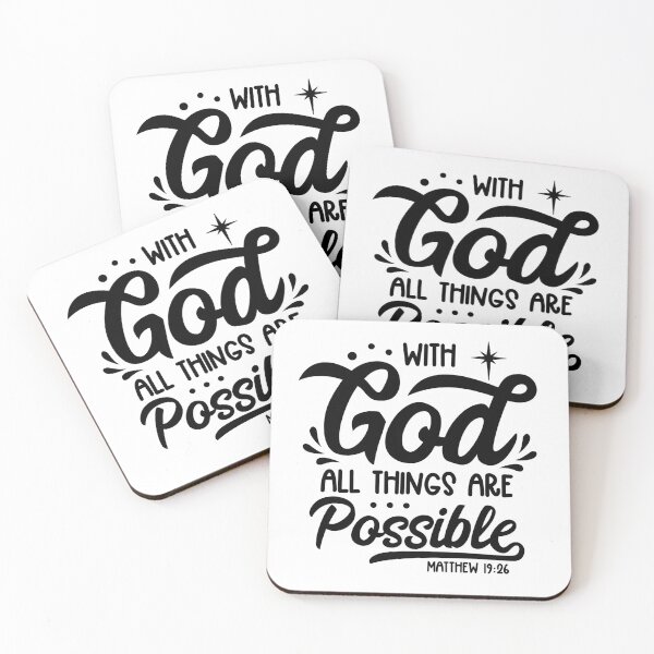 Item preview, With God all things are possible designed and sold by JLZS.