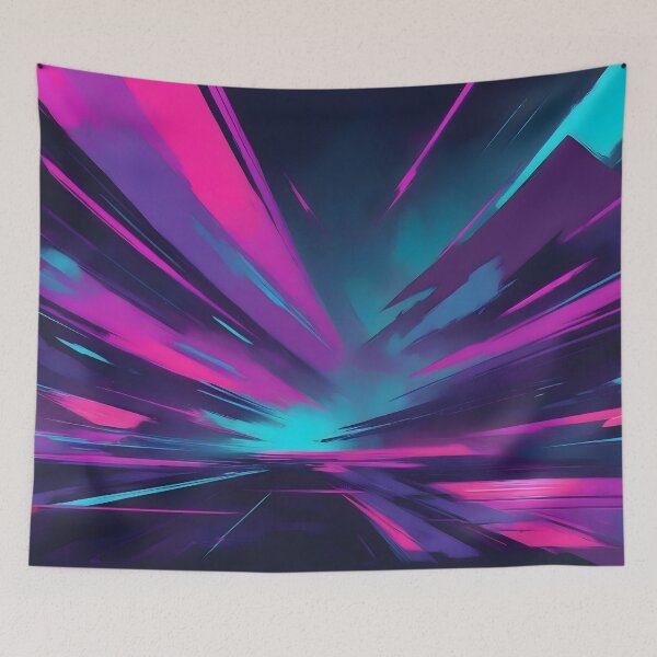 Item preview, Retro Synthwave Abstract Art designed and sold by papi1998.