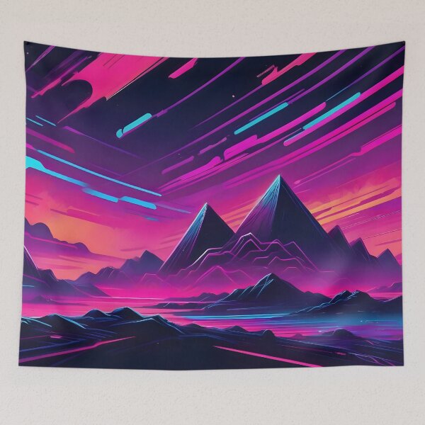 Item preview, Retro Synthwave Abstract Art designed and sold by papi1998.