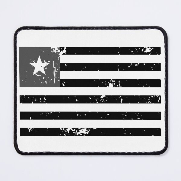 Item preview, Liberia black and white flag vintage style designed and sold by Starstacks.