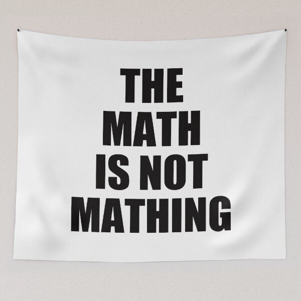 Aperçu de l'œuvre Les mathématiques ne sont pas des mathématiques créée et vendue par EunsooLee.