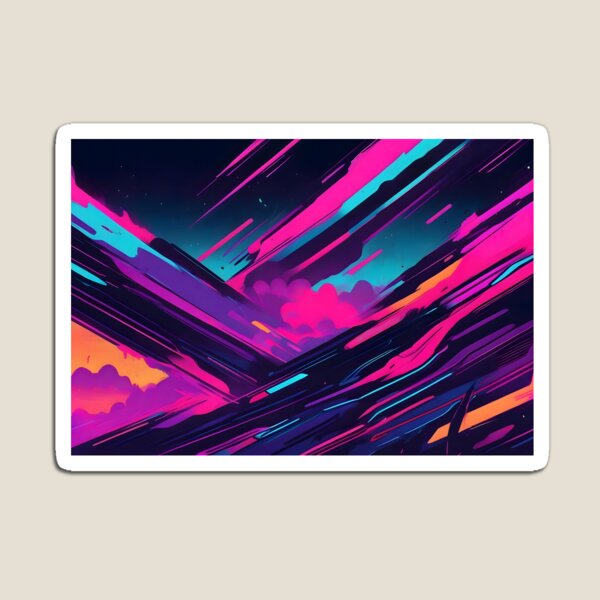 Item preview, Retro Synthwave Abstract Art designed and sold by papi1998.