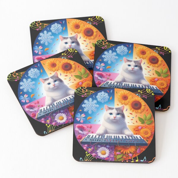 Item preview, Synthesizer Cat -"Seasonal Synth Cat" number 1 designed and sold by MarandSviet.