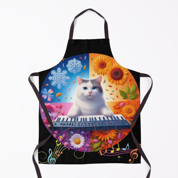 Item preview, Synthesizer Cat -"Seasonal Synth Cat" number 1 designed and sold by MarandSviet.