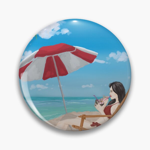 Item preview, Girl on the beach designed and sold by IrinaKochArt.