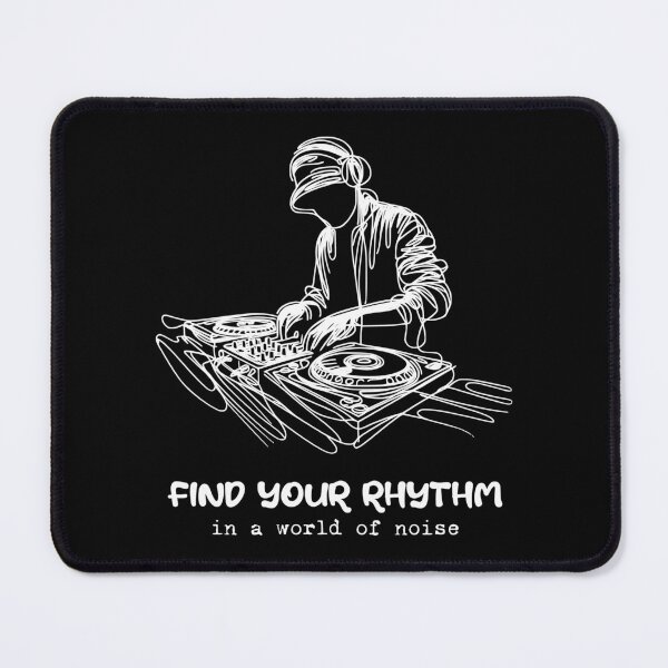Item preview, Find Your Rhythm - Techno Music DJ - Inspirational Quote designed and sold by Urban-Alien.
