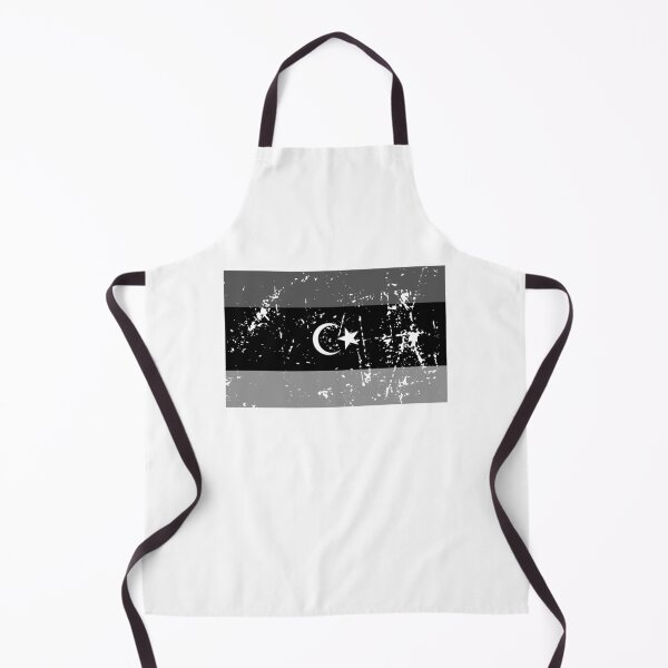 Item preview, Libya black and white flag vintage grayscale design designed and sold by Starstacks.