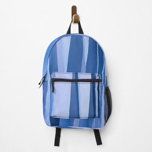 Item preview, Vertical Stripe Pattern Gradual Shading Effect Blue Blend designed and sold by taiche.