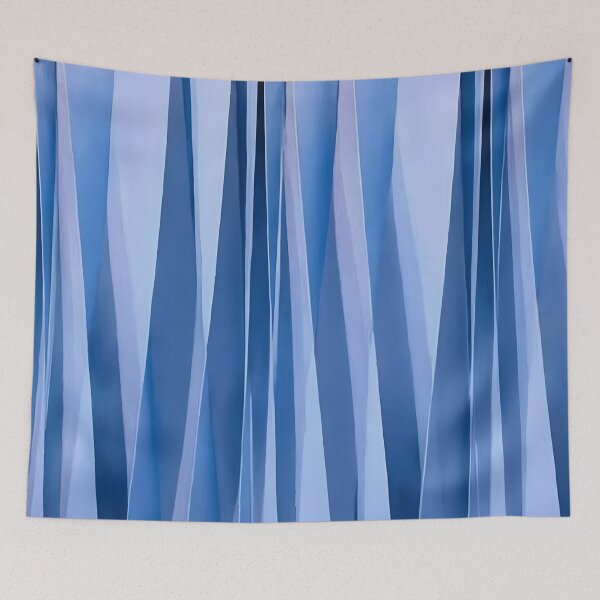 Item preview, Vertical Stripe Pattern Gradual Shading Effect Blue Blend designed and sold by taiche.