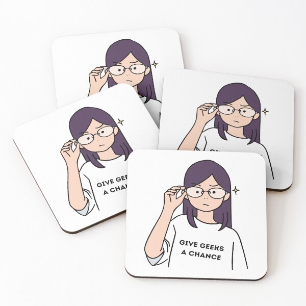 Item preview, Give Geeks a Chance Purple Hair Girl designed and sold by tumbleweedphoto.
