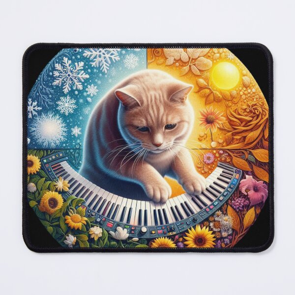 Item preview, Synthesizer Cat -"Seasonal Synth Cat" number 2 designed and sold by MarandSviet.