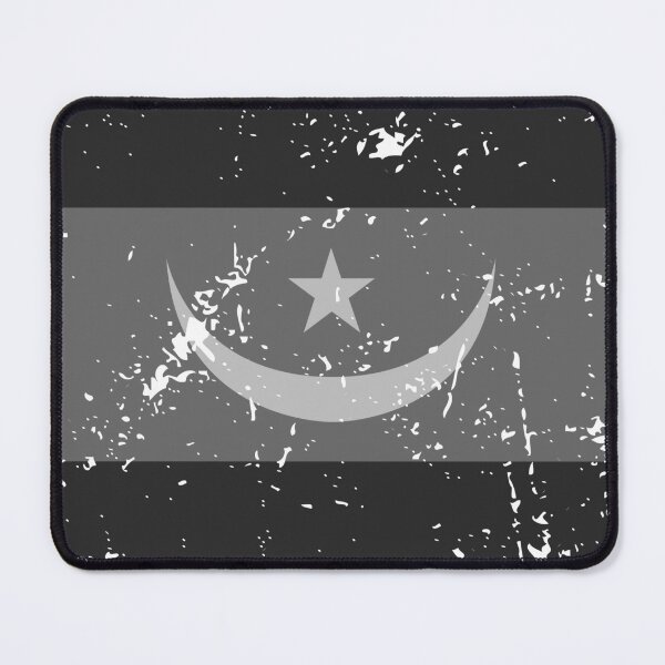 Item preview, Mauritania black and white flag vintage finish designed and sold by Starstacks.