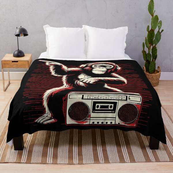 Item preview, Cute Monkey DJ - Listening To Music - Headphones Boombox designed and sold by Urban-Alien.