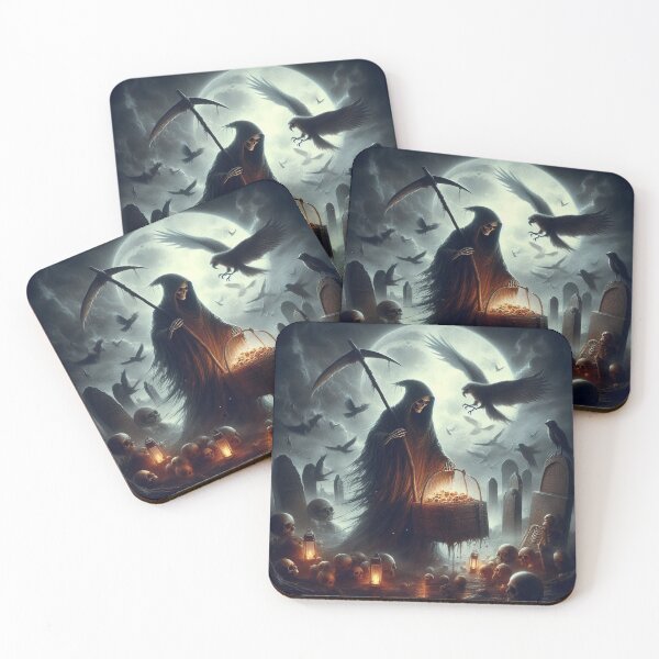 Item preview, Grim Reaper Visiting Graveyard designed and sold by CailaStyle.