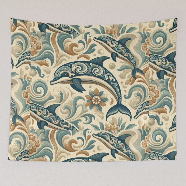Item preview, Dolphin vintage retro designed and sold by RetroNibylander.