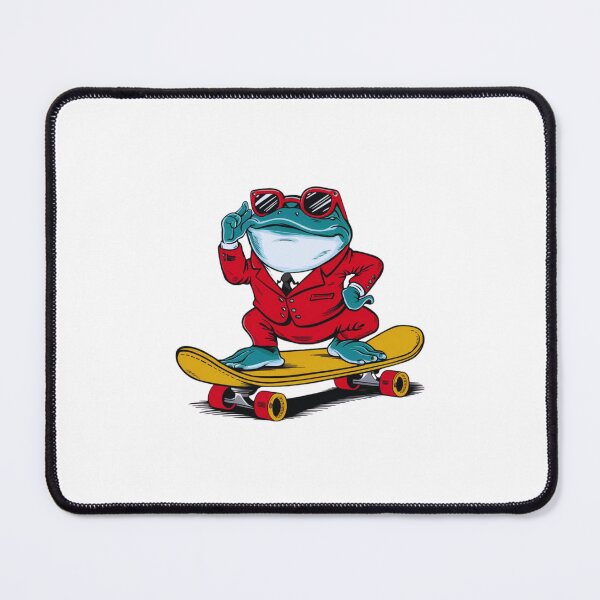 Item preview, Handstanding Skateboard Frog: A Splash of Color and Fun designed and sold by Colorful-Garden.