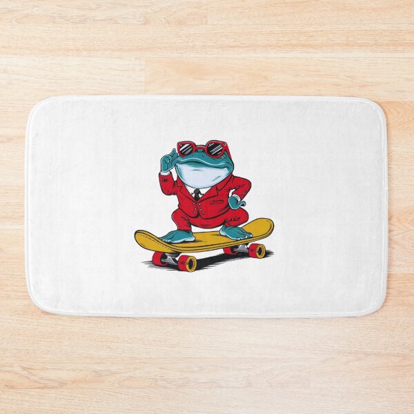 Item preview, Handstanding Skateboard Frog: A Splash of Color and Fun designed and sold by Colorful-Garden.