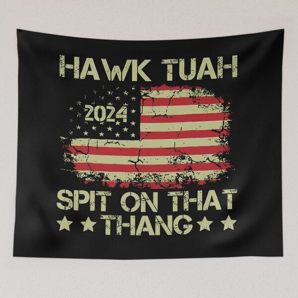 Item preview, Hawk Tuah 24 Flag designed and sold by mimomas.