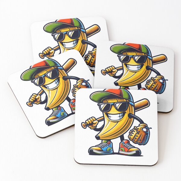 Artikelvorschau, Banane spielt Baseball Obstliebhaber Baseballspieler Feiern Sie Ihre Liebe für Baseball und Bananen entworfen und verkauft von Zbigniew  Skrodzki.