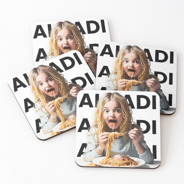 Item preview, Girl Eating Spaghetti with ALUADI designed and sold by ALUADI.