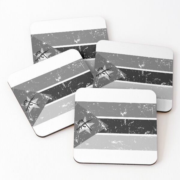 Item preview, Mozambique flag black and white vintage style designed and sold by Starstacks.