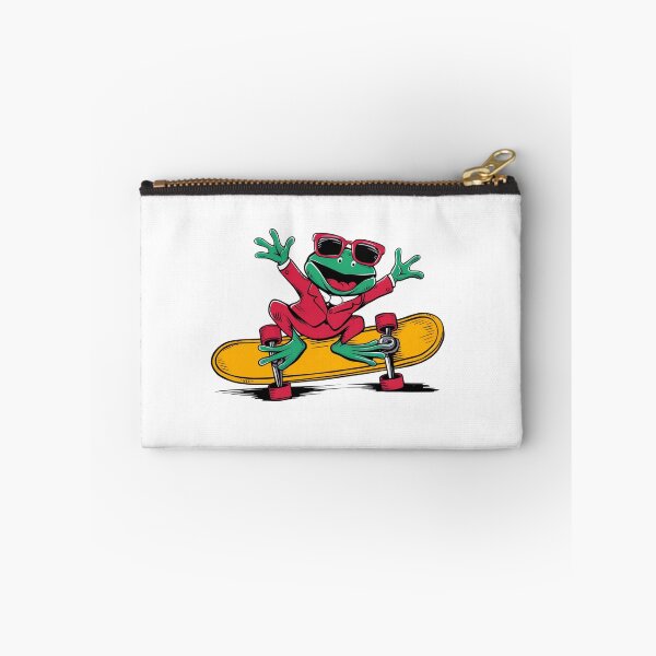 Item preview, Handstanding Skateboard Frog: A Splash of Color and Fun designed and sold by Colorful-Garden.