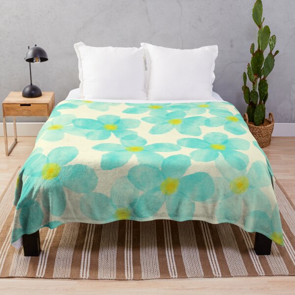 Item preview, Watercolor-like blue flowers designed and sold by yunee.