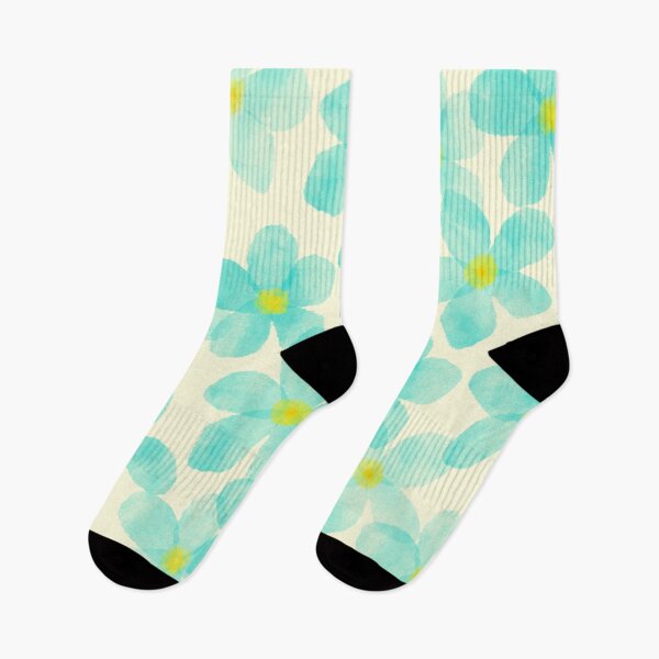 Item preview, Watercolor-like blue flowers designed and sold by yunee.