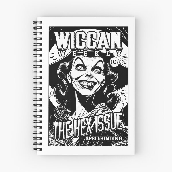Item preview, Halloween Witch Funny Wiccan Weekly Magazine Hex Cover designed and sold by GrandeDuc.