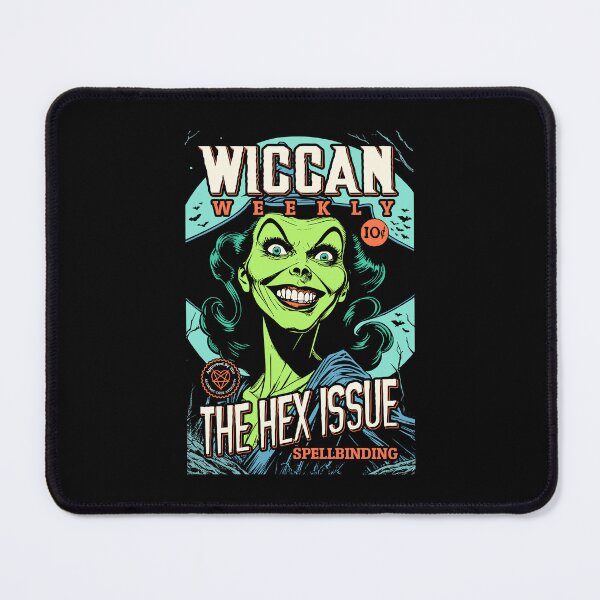 Item preview, Halloween Witch Funny Wiccan Weekly Magazine Hex Cover designed and sold by GrandeDuc.