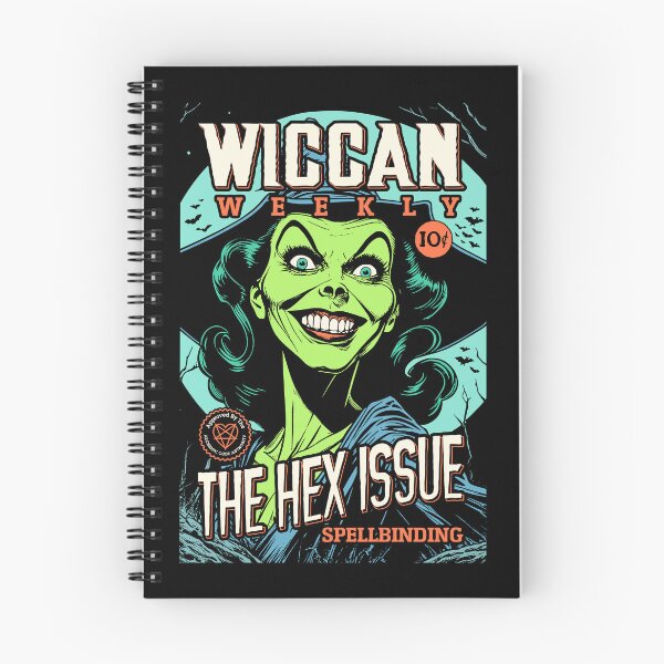 Item preview, Halloween Witch Funny Wiccan Weekly Magazine Hex Cover designed and sold by GrandeDuc.