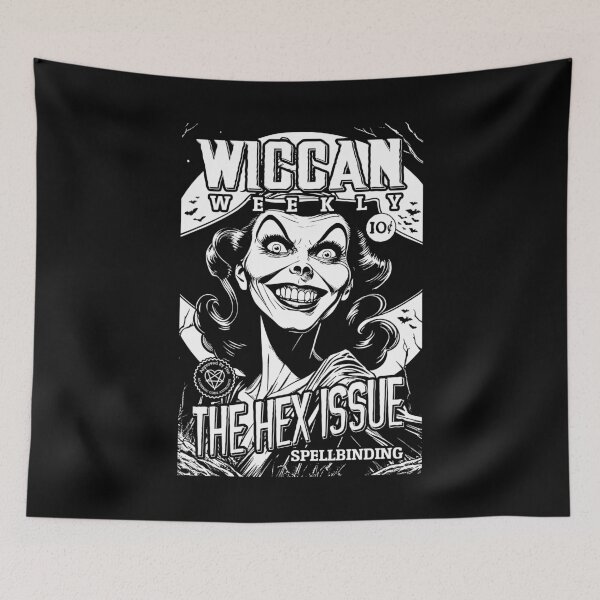 Item preview, Halloween Witch Funny Wiccan Weekly Magazine Hex Cover designed and sold by GrandeDuc.