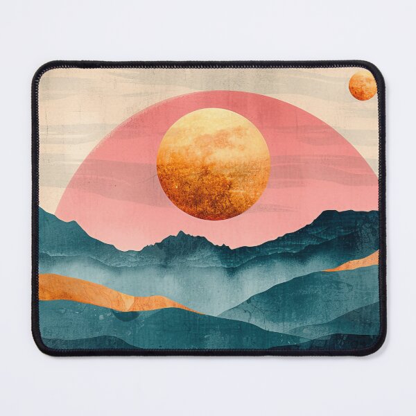 Item preview,  beautiful  boho mountain with sun designed and sold by garden-secret.