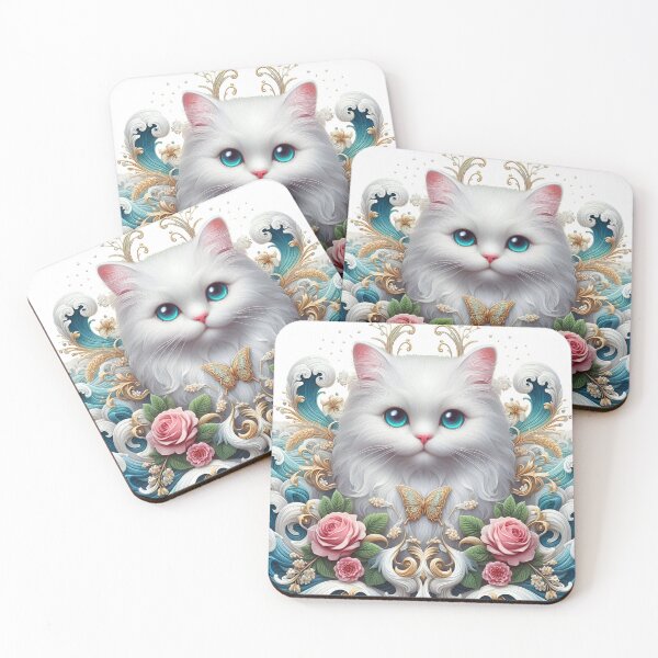 Item preview, Whiskers and Whimsy: Abstract Cat Art designed and sold by daruneenok.