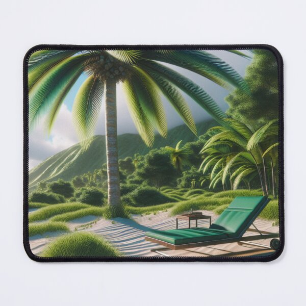 Item preview, rest on a deckchair under the palm trees designed and sold by Kinia1982.
