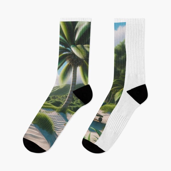 Item preview, rest on a deckchair under the palm trees designed and sold by Kinia1982.