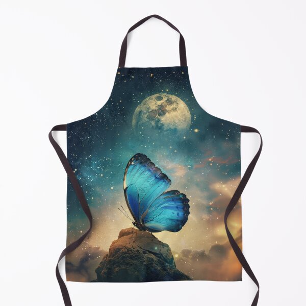 Item preview, Celestial Blue Butterfly: A Moonlit Fantasy designed and sold by Magical Art Store.