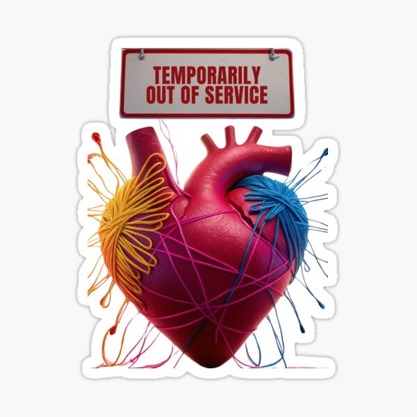 Item preview, Heart temporarily out of service designed and sold by Afthoniathreads.