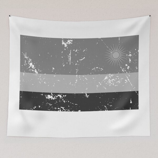 Item preview, Black and white Rwanda flag, grayscale vintage finish designed and sold by Starstacks.
