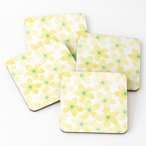 Item preview, Watercolor-like yellow flowers designed and sold by yunee.