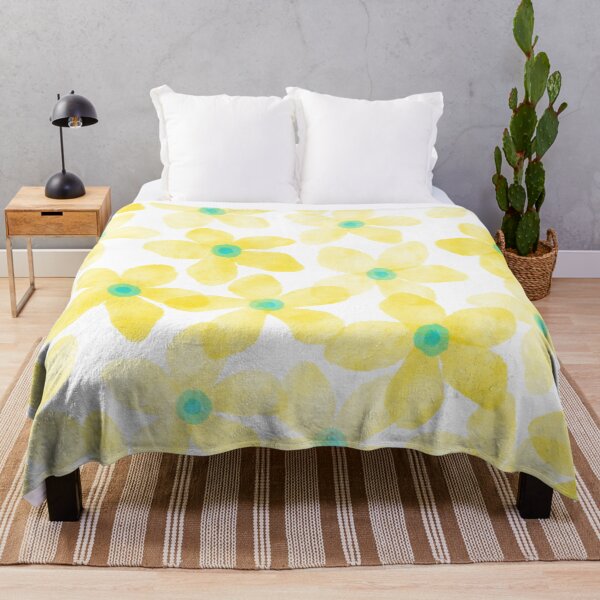 Item preview, Watercolor-like yellow flowers designed and sold by yunee.