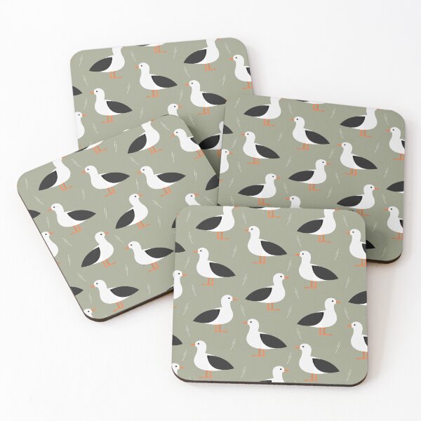 Item preview, Albatrosses on green designed and sold by reneesillus.
