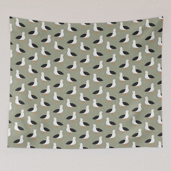Item preview, Albatrosses on green designed and sold by reneesillus.