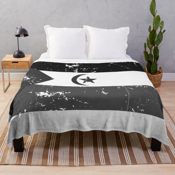 Item preview, SADR flag black and white in vintage finish designed and sold by Starstacks.